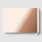 Echte Folie Elegant Bruid Vrijgezellenfeest Roze Gastenboek (Achterkant)