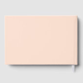 Echte Folie Elegant Cream Calligraphy Script Weddi Gastenboek (Achterkant)