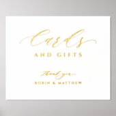 Echte Folie Elegant Kaarten en Gifts Wedding Sign Folie Afdrukken (Voorkant)