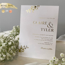 Echte Folie Elegante en Eenvoudige Typografie Trou