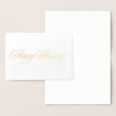 Echte Folie Gold Prettige feestdagen kerstKaart Folie Kaarten (Display)