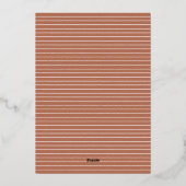 echte folie handgeschreven typografie bruiloft fol uitnodiging (Achterkant)