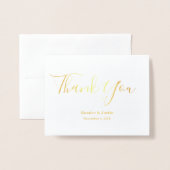 Echte Folie Hartelijk dank Kaarten (Voorkant met envelop)