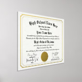 Echte folie High School Afstuderen Diploma Homesch Folie Afdrukken (Laagn)