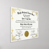 Echte folie Home School Afstuderen Diploma homesch Afdrukken (Laagn)