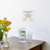 Echte folie Home School Afstuderen Diploma homesch Afdrukken (Laag (Keuken))