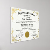 Echte folie Home School Afstuderen Diploma homesch Folie Afdrukken (Laagn)