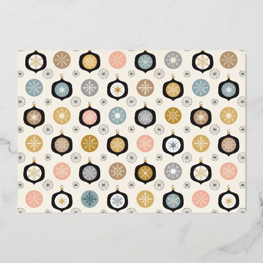 Echte Folie Jingle Mingle Corporate Kerstparty Folie Uitnodiging (Achterkant)