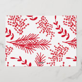 ECHTE FOLIE kerstfeest Alles foto Folie Feestdagenkaart (Achterkant)