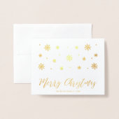 Echte Folie Kerstmis Foto Wenskaart Kaarten (Voorkant met envelop)