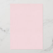 echte folie kleine roze strik Doop Uitnodiging (Achterkant)