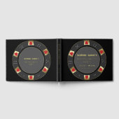 Echte Folie Las Vegas Poker Chip Bachelorette Part Gastenboek (Volledig)