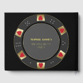 Echte Folie Las Vegas Poker Chip Bachelorette Part Gastenboek (Achterkant)