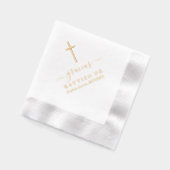 Echte Folie minimalistische elegante doop Servetten (Links)