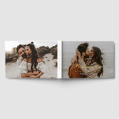 *ECHTE FOLIE* Modern 2-foto Custom Wedding Gastenboek (Volledig)