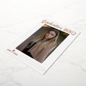 Echte Folie Modern Afstuderen Photo Party BBQ Folie Uitnodiging (Gedraaid)