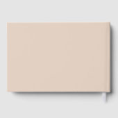 *ECHTE FOLIE* Modern Elegant Script Roos bruiloft Gastenboek (Achterkant)