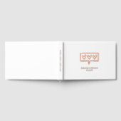 Echte Folie Modern Love Hearts Wedding Gastenboek (Volledig)