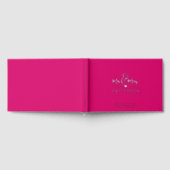 Echte Folie Mr & Mrs Gepersonaliseerde Naam Roze H Gastenboek (Volledig)