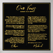 Echte Folie Onze WEDDING STEMT Passen getrouwd, me Folie Afdrukken (Voorkant)