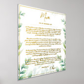 Echte Folie Ouders van Bruid Bruidegom Moeder Vade Folie Afdrukken (Laagn)