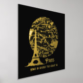 Echte Folie PARIS Straatkaart Aangepaste Folie Pri Folie Afdrukken (Laagn)