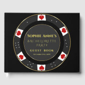 Echte Folie Poker Chip Casino Meidenavond  Gastenboek (Voorkant)
