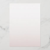 Echte Folie Roos Gouden Bloemen Krans Bruiloft Folie Uitnodiging (Achterkant)