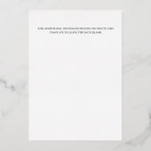 Echte folie rustieke wijnmakerij vrijgezellenfeest uitnodiging (Achterkant)