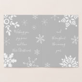 Echte Folie Silver Snowflake Folie Kaarten (Binnen)