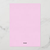 Echte Folie Sterren Vakantie Kaart | Hot Pink | Fo (Achterkant)
