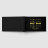 Echte Folie trendy moderne typografie bruiloft Gastenboek (Volledig)