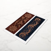 Echte Folie Versierde Boekrug 2 Boekleggers Per Ka Feestdagenkaart (Gedraaid)