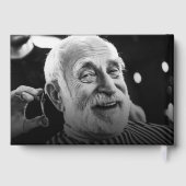 *ECHTE FOLIE* Viering van het leven Elegant 2-foto Gastenboek (Achterkant)