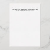 Echte folie wijnkaas charcuterie bord zilver folie uitnodiging (Achterkant)