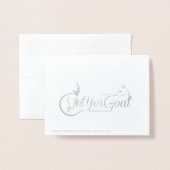 Echte Folie Wintry wint kerstgeiten Kaarten (Met envelop)