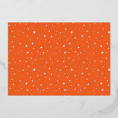 Echte Folie zorgt ervoor dat Spooky Halloween Foto Uitnodiging (Achterkant)