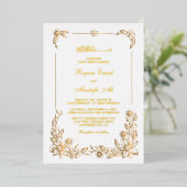 Echte formulering van de folie van de uitnodiginge folie uitnodiging (Staand Voorkant)