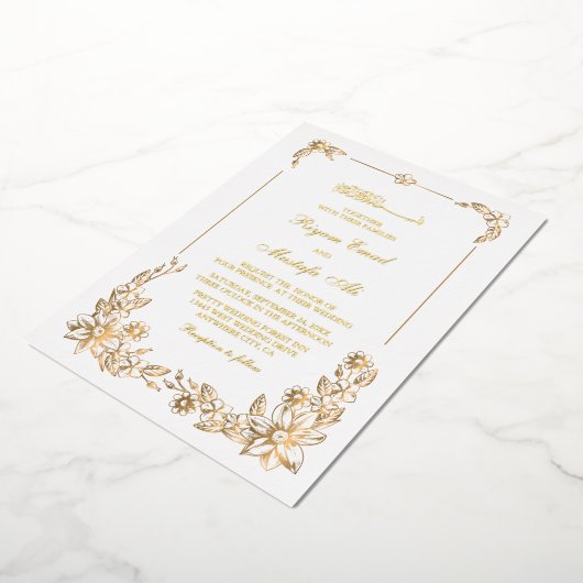 Echte formulering van de folie van de uitnodiginge folie uitnodiging (Gedraaid)