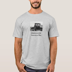 Echte Foto Antiek Auto met Eigenaar T-shirt