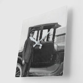 Echte Foto Antieke Auto Wandklok (Hoek)
