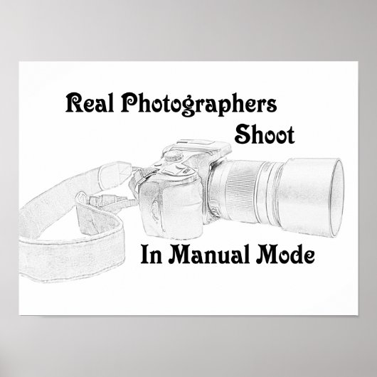 Echte fotografen poster (Voorkant)