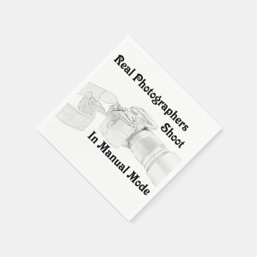 Echte fotografen servet (Hoek)