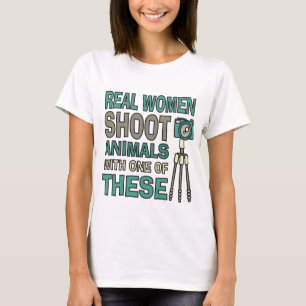 Echte fotografen voor vrouwen t-shirt