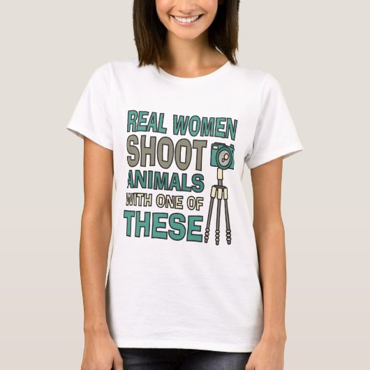 Echte fotografen voor vrouwen t-shirt (Voorkant)