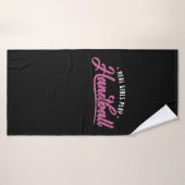 echte Frauen spielen Handball Badhanddoek (Badhanddoek)