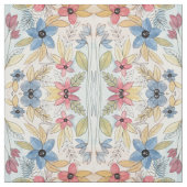 Echte gekleurde Waterverf Floral laat kunst Stof (Swatch)