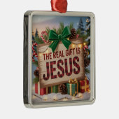 Echte Geschenk Jezus Ornament (Rechts)