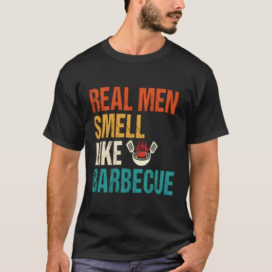 Echte geur als barbecue Barbecuing Grilling BBQ T-shirt (Voorkant)