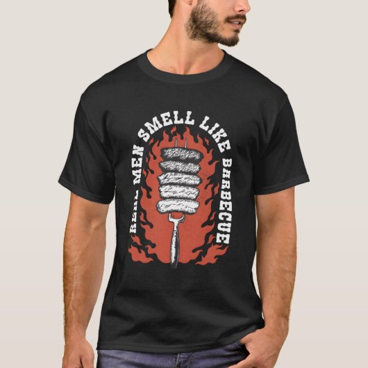 Echte geur als barbecue BBQ grillen barbecue T-shirt (Voorkant)